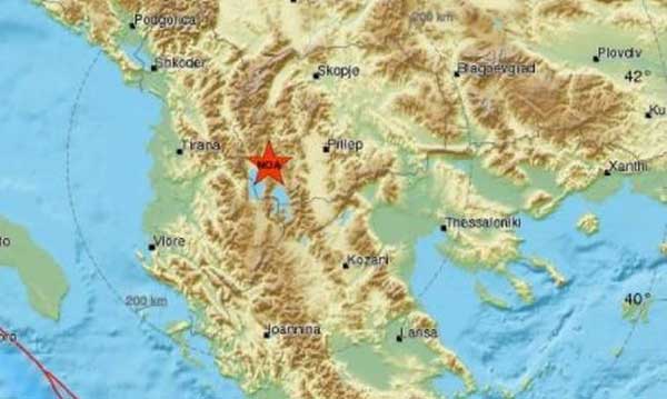 Ισχυρός σεισμός στα Σκόπια – Αισθητός σε Φλώρινα, Κοζάνη
