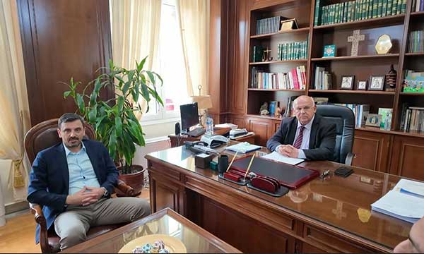 Συνάντηση του Δημάρχου Γρεβενών, Κυριάκου Ταταρίδη με τον υφυπουργό Προστασίας του Πολίτη, Ανδρέα Νικολακόπουλο