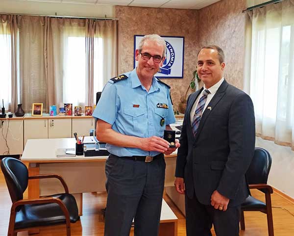 Εθιμοτυπική επίσκεψη του Γενικού Πρόξενου των Η.Π.Α., στο Γενικό Περιφερειακό Αστυνομικό Διευθυντή Δυτικής Μακεδονίας, στο Αστυνομικό Μέγαρο Κοζάνης